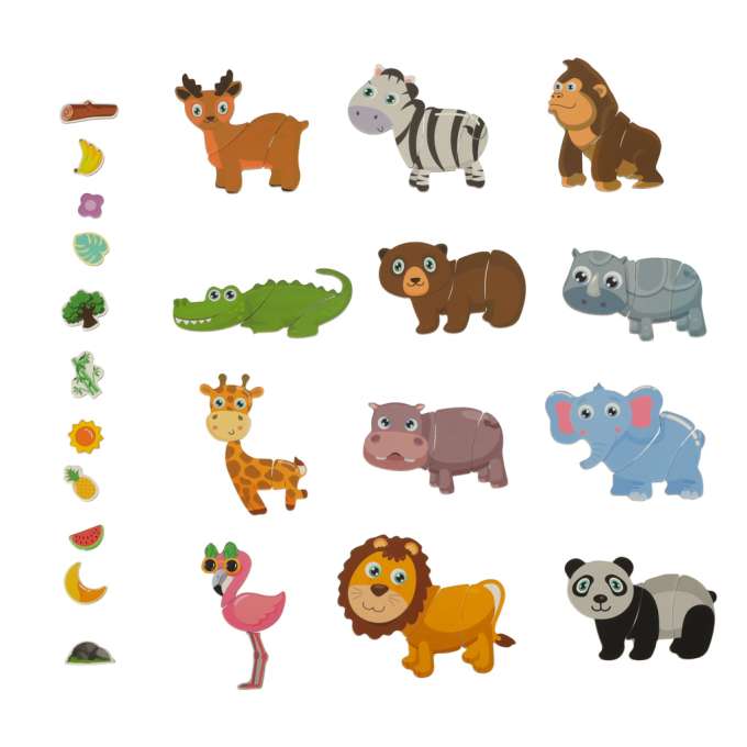 Magnetinė dėlionė gyvūnai