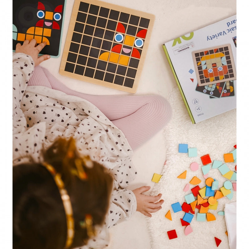 Tooky toy medinė mozaika dėlionė