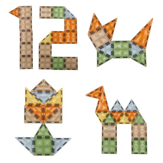 Šviečiantis magnetinis konstruktorius su gyvūnėliais, 90el.