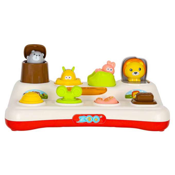 Pop-up žaislas su garsais ir šviesomis, iššokantys gyvūnėliai