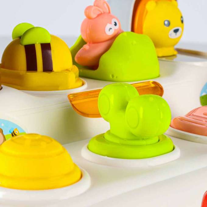 Pop-up žaislas su garsais ir šviesomis, iššokantys gyvūnėliai