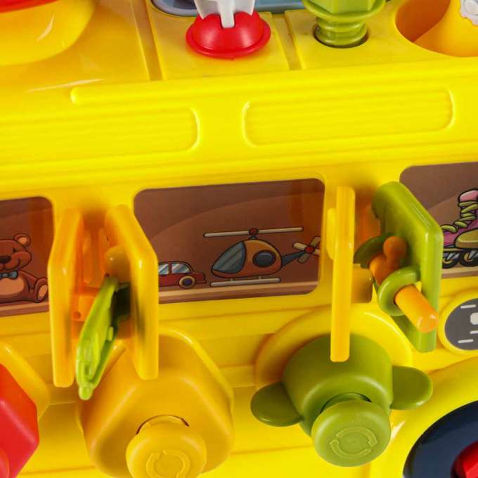 Edukacinis autobusas su varžtais ir atsuktuvu