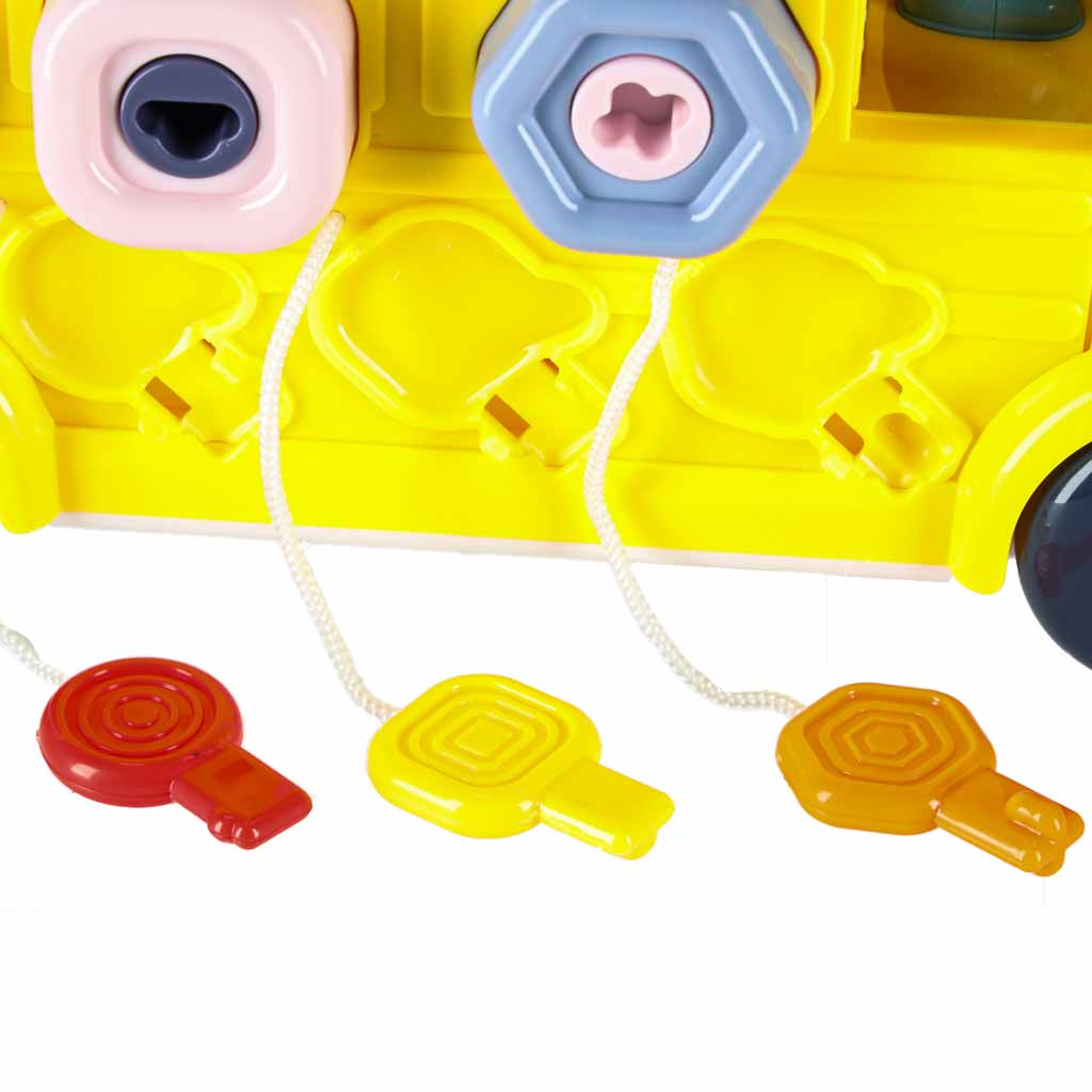 Edukacinis autobusas su varžtais ir atsuktuvu