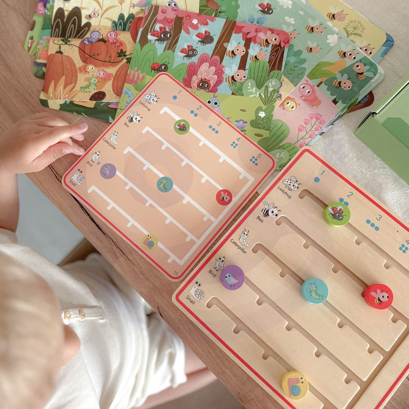 Žaidimas mokytis skaičiuoti gyvūnus