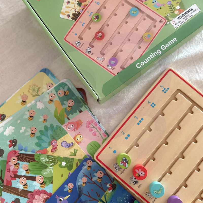 Žaidimas mokytis skaičiuoti gyvūnus