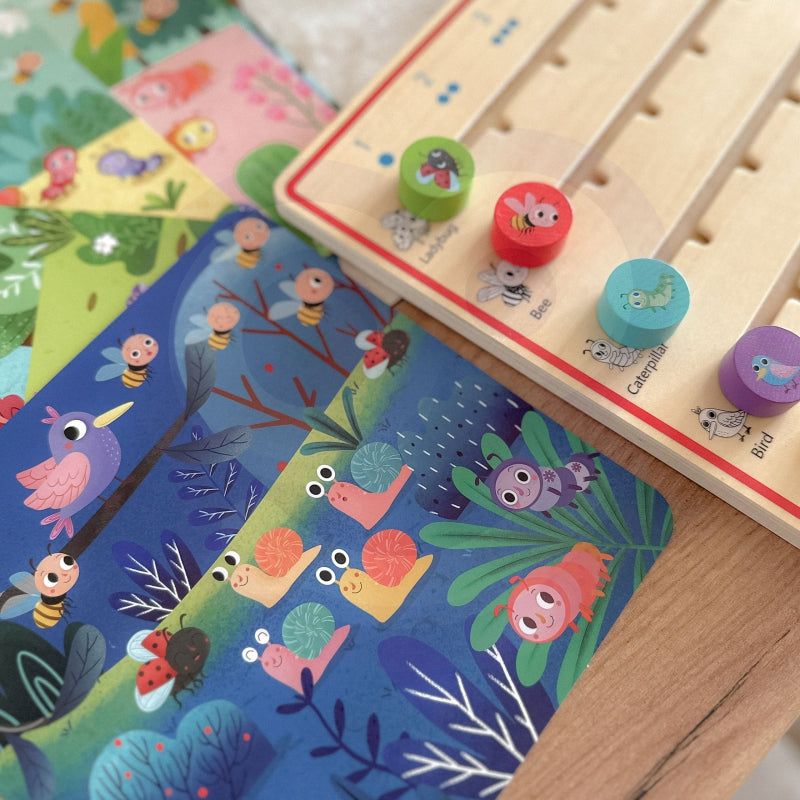 Žaidimas mokytis skaičiuoti gyvūnus