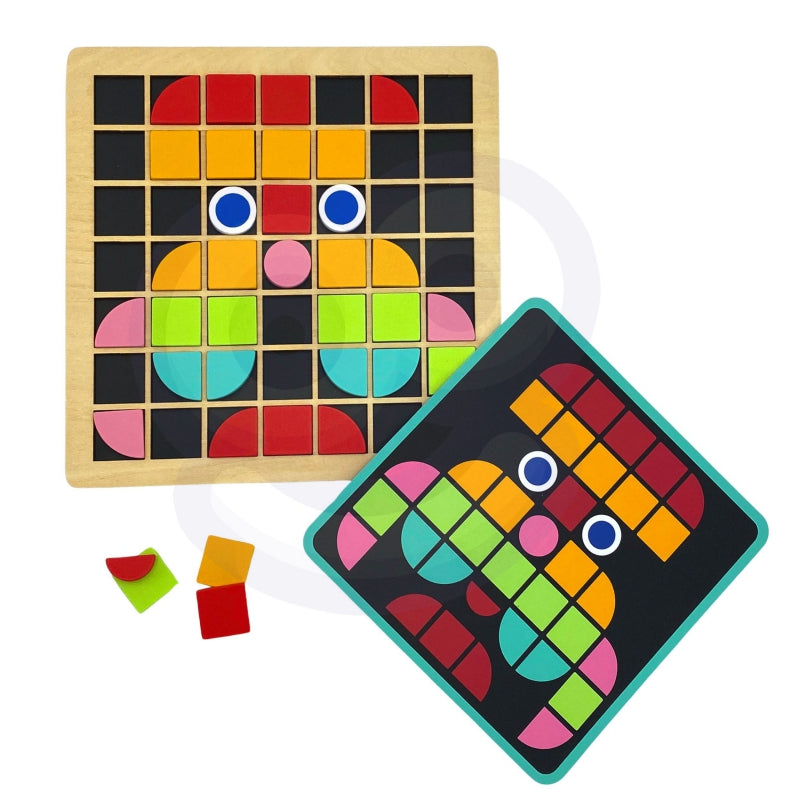 Tooky toy medinė mozaika dėlionė