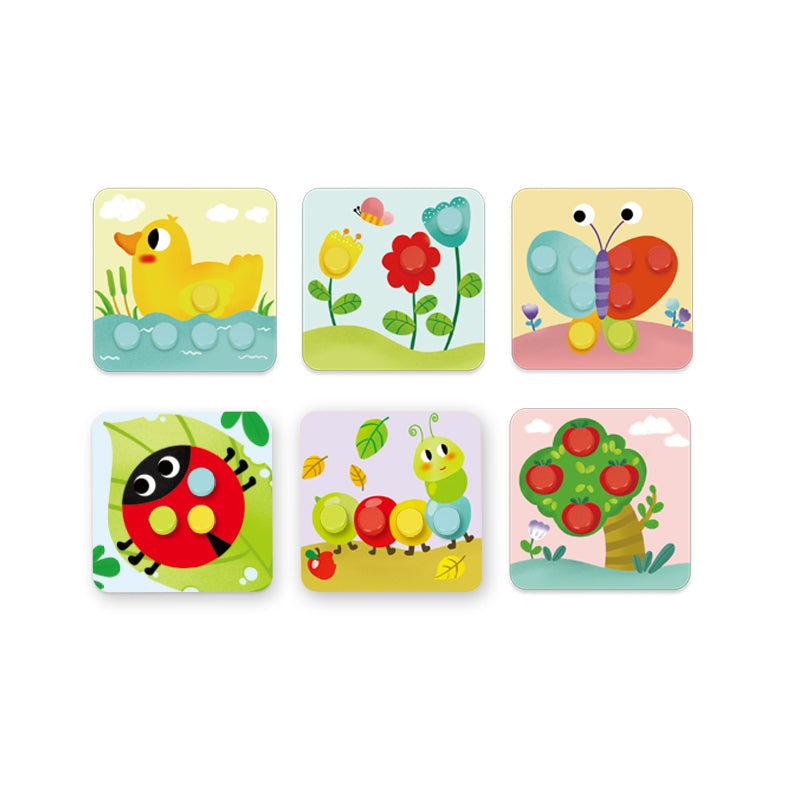 Medinė mygtukų mozaika