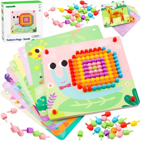 Tooky toy dėlionė su smeigtukais