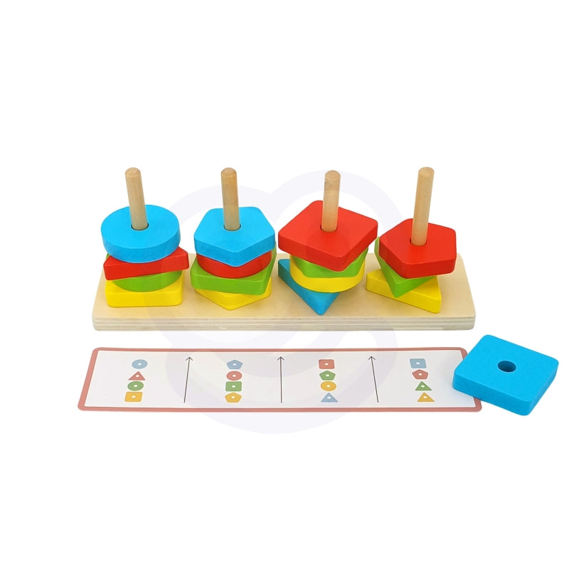 Dėlionė piramidė, gyvūnai