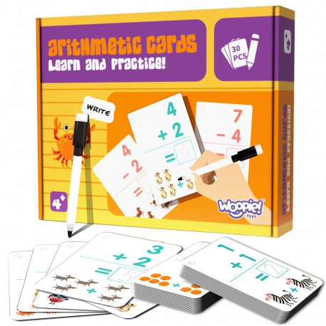 Edukacinės kortelės mokytis skaičiuoti