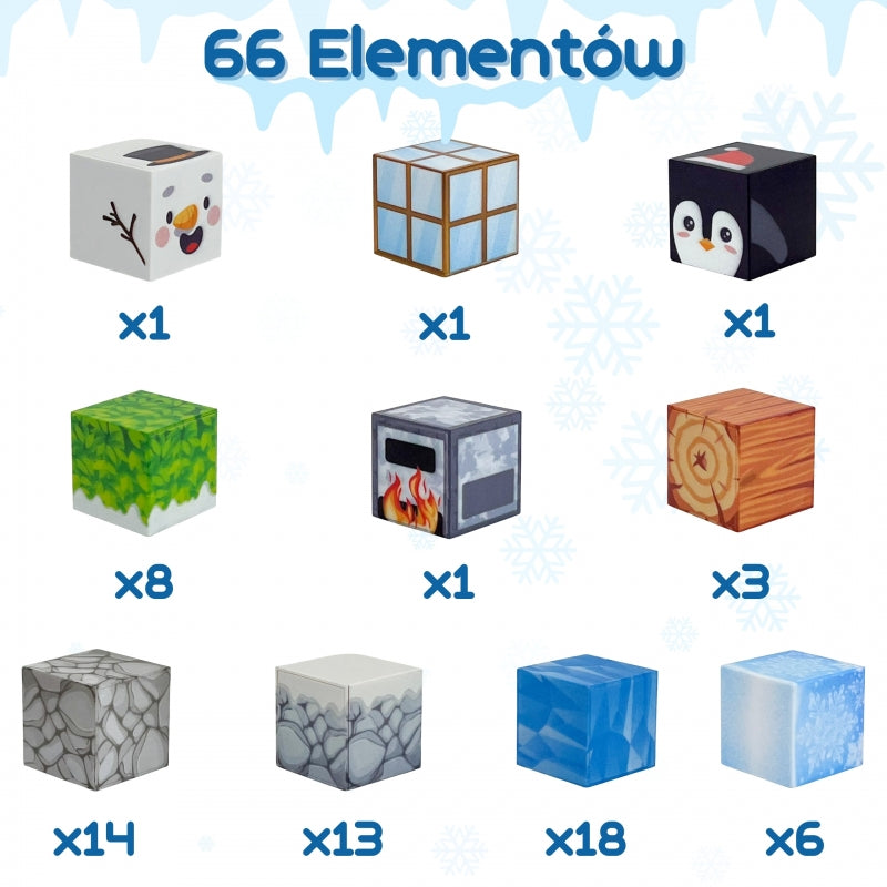 Magnetinis konstruktorius, žiemos pasaulis